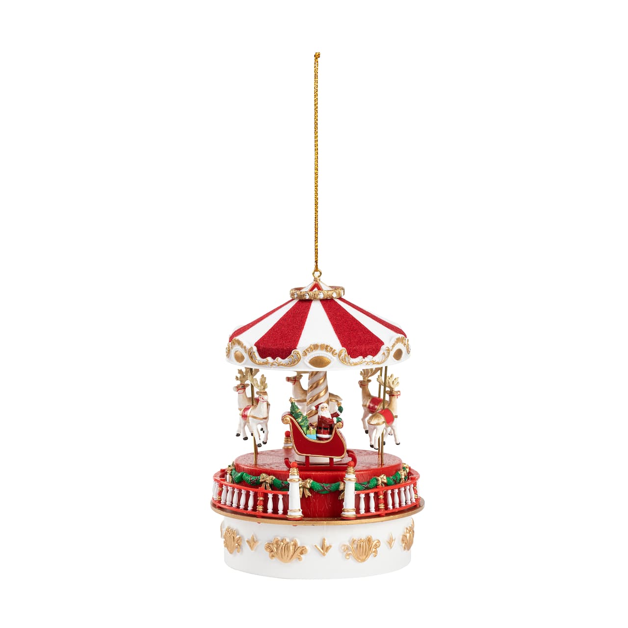 Mr. Christmas 4.75" Carousel Mini Carnival Music Box